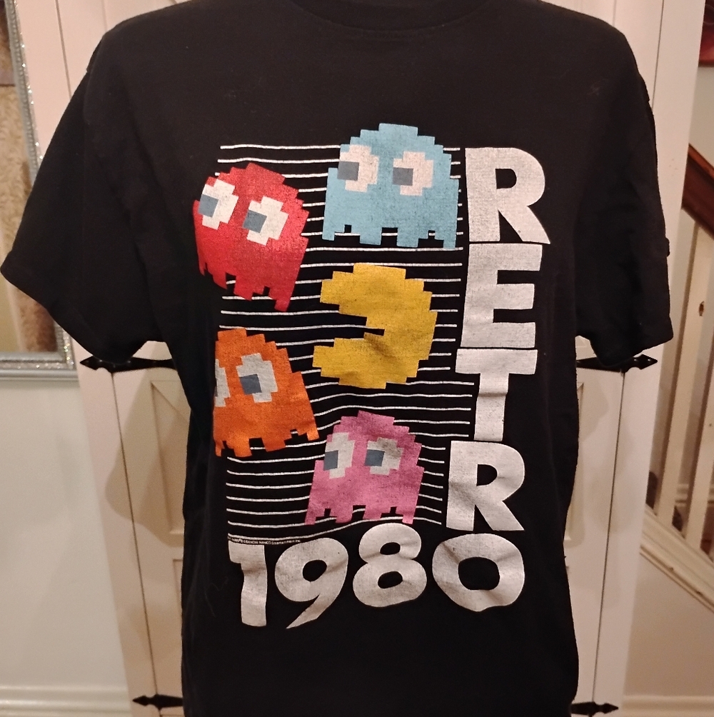 Retro 1980 Black Graphic Tee
